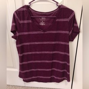 Women's Sonoma V Neck T Shirt Short Sleeve Size M